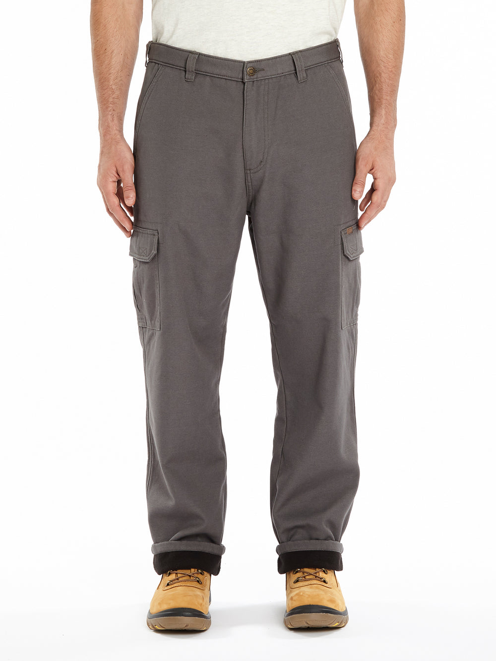Men's Smith's Workwear Relaxed-Fit Print Fleece-Lined Cargo Canvas