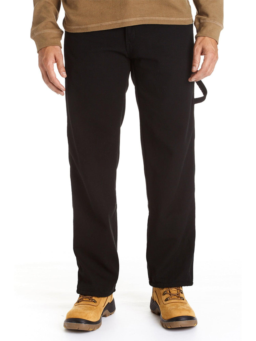 Men's Fleece Lined Skinny Pants Winter Slim Fit Thicken Warm Stretch Solid  Color Jeans Zipper Pockets Belt Trouser - Walmart.com